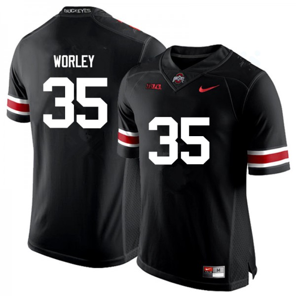Ohio State Buckeyes #35 Chris Worley Men Alumni Jersey Black